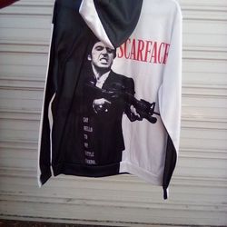 Scarface Movie Tony Montana 
Al Pacino Sweater Hoodie 
Large