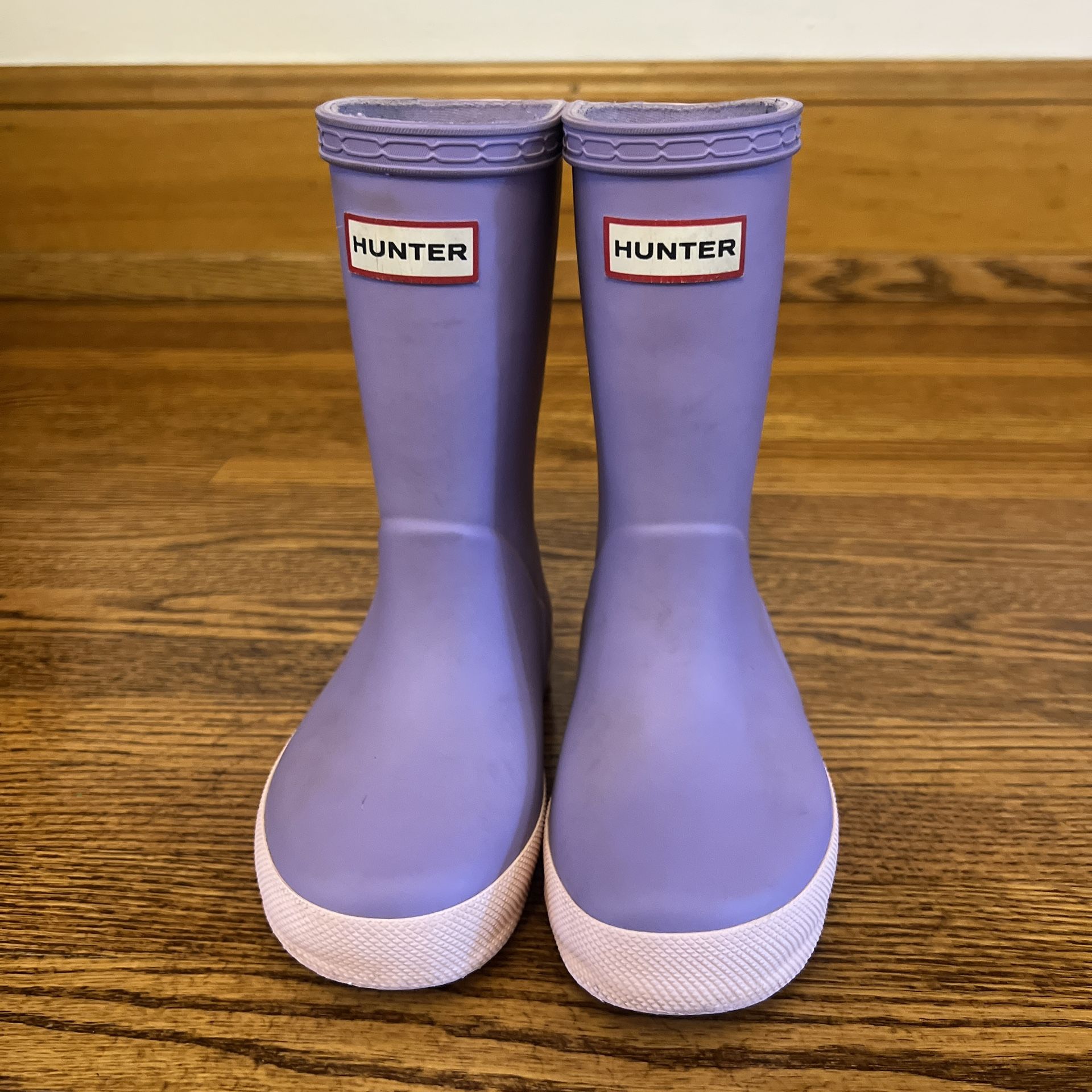Hunter Kids First Classic Rain Boots toddler size 9 lavender and light pink