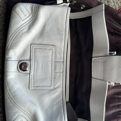 Coach White Purse 