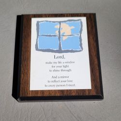 WOOD PLAQUE 5"×4.25" LORD...