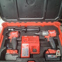 Milwaukee M18 Hammer Drill Impact Packout Set And M12 Circular saw