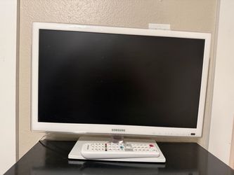 Samsung 22" White 1080p Full HD LED TV with Remote