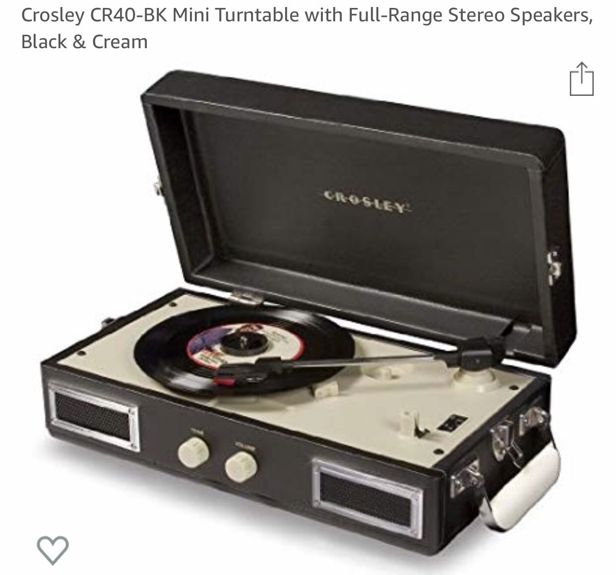 Crosley record player turntable