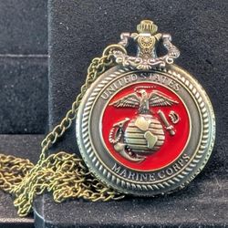 Marine Corps USMC quartz Pocket Watch all pics sold separately SHIPPING AVAILABLE