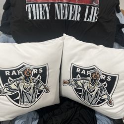 RAIDERS / 2 PAC THROW PILLOWS SET