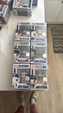 Tom Brady and other funko pops