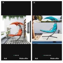 Hanging Chaise Lounge Chair Canopy Floating
Chaise Lounger Swing Hammock