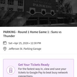 Phoenix Suns Tickets Parking Pass Vip Valet For Today