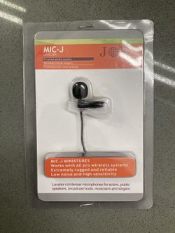 Pro Lavalier Lapel Microphone JK MIC-J 044 Compatible with Sennheiser Wireless Transmitter - Omnidirectional Condenser Mic