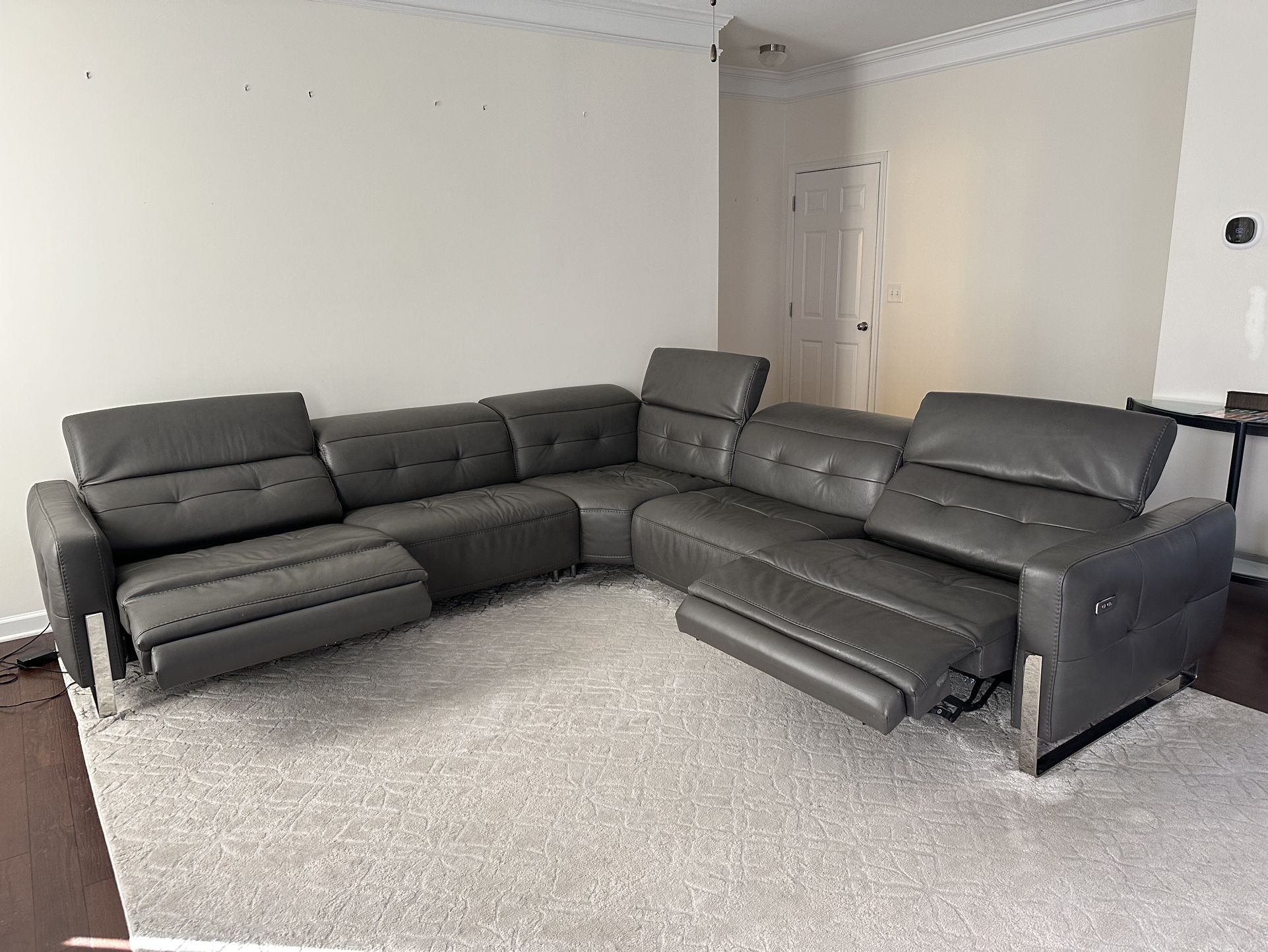 Nicole Sectional Full Grain Italian Leather