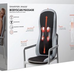 Sharper Image® Smartsense Shiatsu Realtouch Chair Pad Seat Cushion Massager with 4 Deep Kneading Gel Nodes