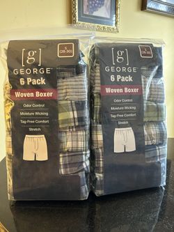 6 Pack Tag Free Woven Boxer
