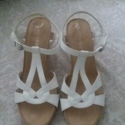 Aerosoles White Wedge Shoe