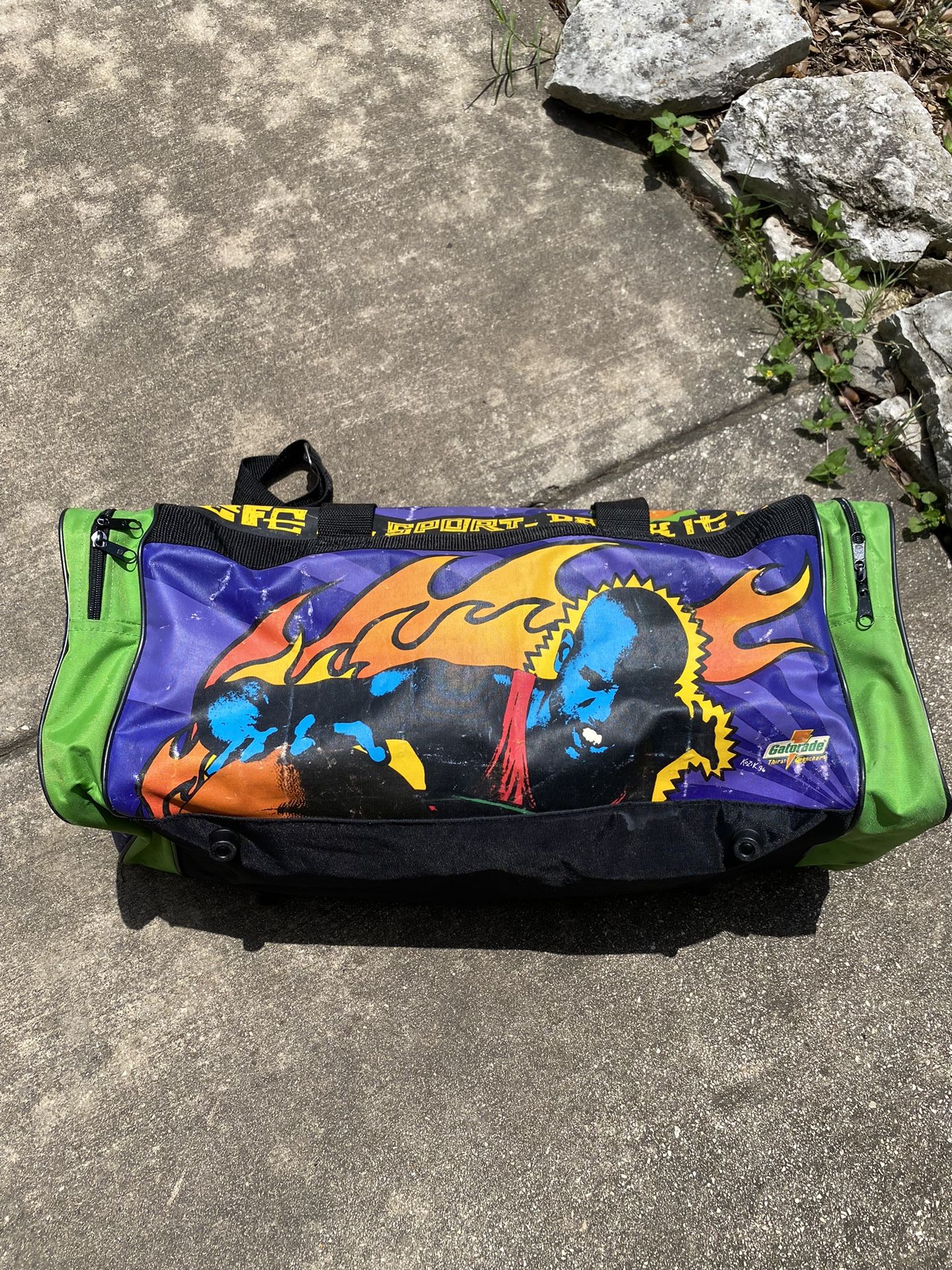 Vintage NBA Gatorade Frank Kozik Duffle Bag 23 Michael Jordan 90s
