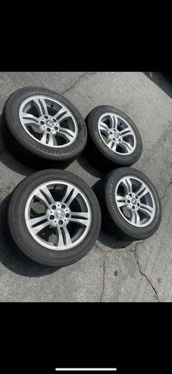 4 — 235/55r17 5x120 5x4.72 Stock Bmw X1 X3 X5 Wheels Rims Tires!!!!!!!