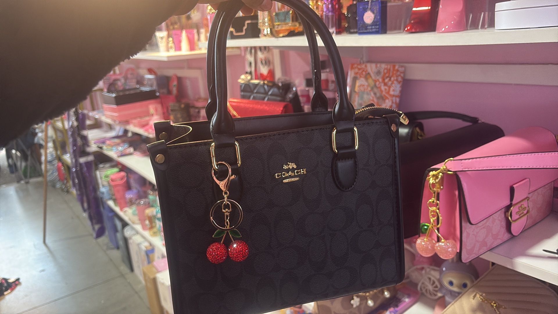 Coach Black Purse (cherry Is separate)
