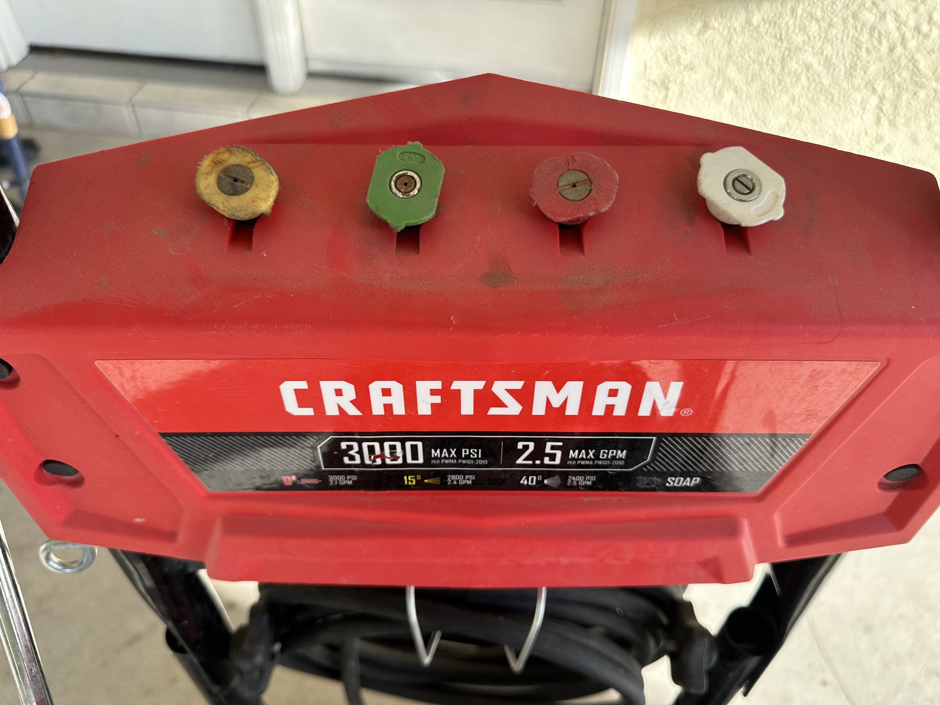 Craftsman Pressure Washer 3000 PSI 2.5 GPM