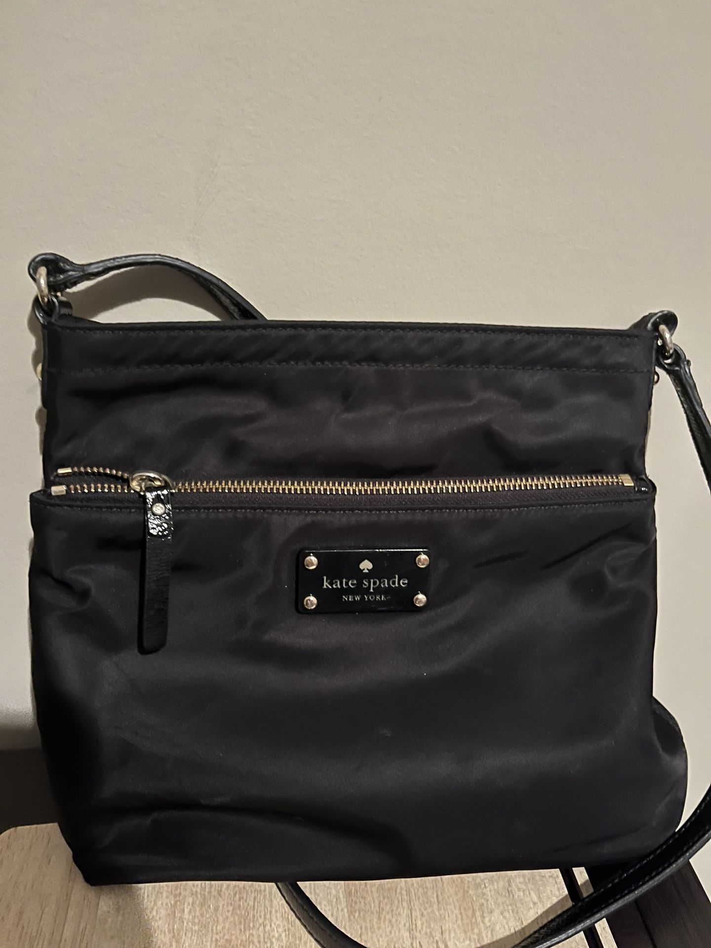 Kate Spade. Black, Crossbody Bag.