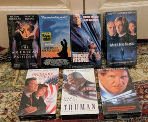 Sealed lot of 7 VHS movies