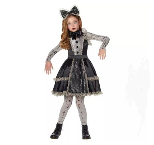 Broken Doll Costume Size S (5-8 Years) 