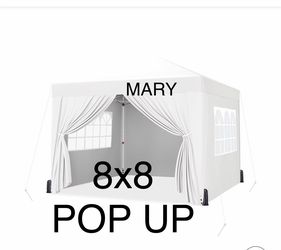 8x8 pop up canopy with side walls