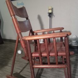 Fold Up Rocking Chair In Very Good Condition No Tears  Very Well Kept Up 