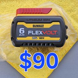 $90 New Dewalt Flexvolt 6.0ah Battery 
