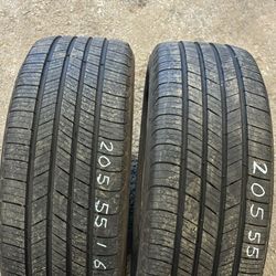 205/55/16 Pair Of Michelin