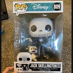 Funko Pop! Jumbo Jack Skellington w/Zero Vinyl Figures