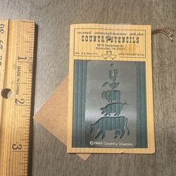 Country Stencils tin stencil - 1986 - NEW 