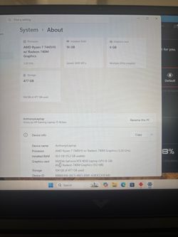 Victus HP gaming laptop