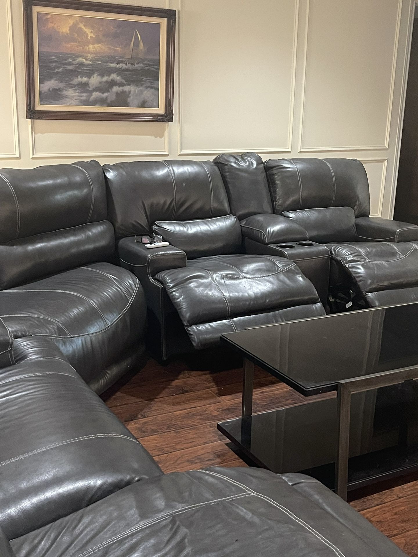 Leather Sectional Couch