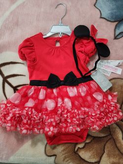 Disney Baby Red Minnie Dress 18-24M
