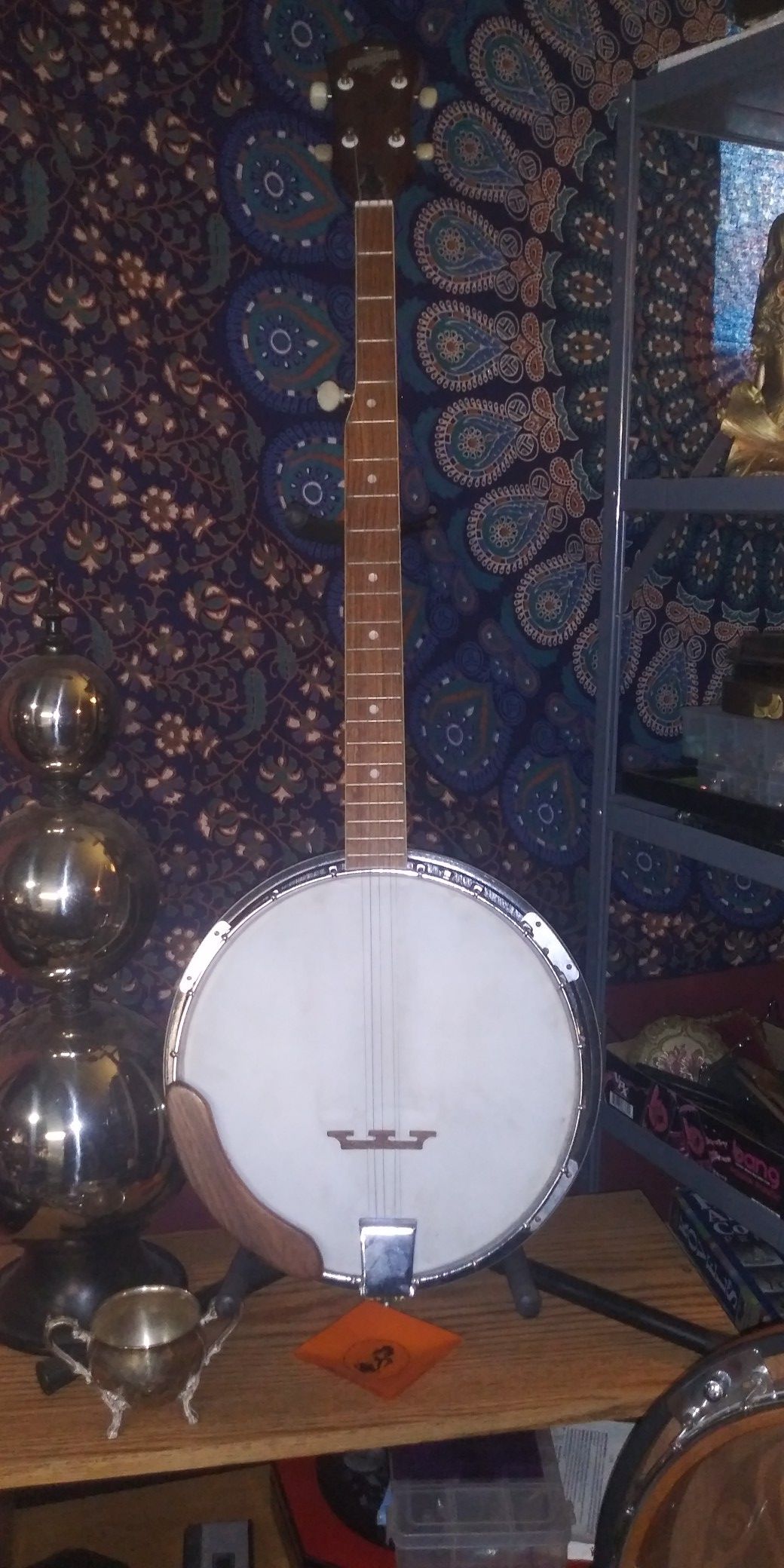 Banjo with stand