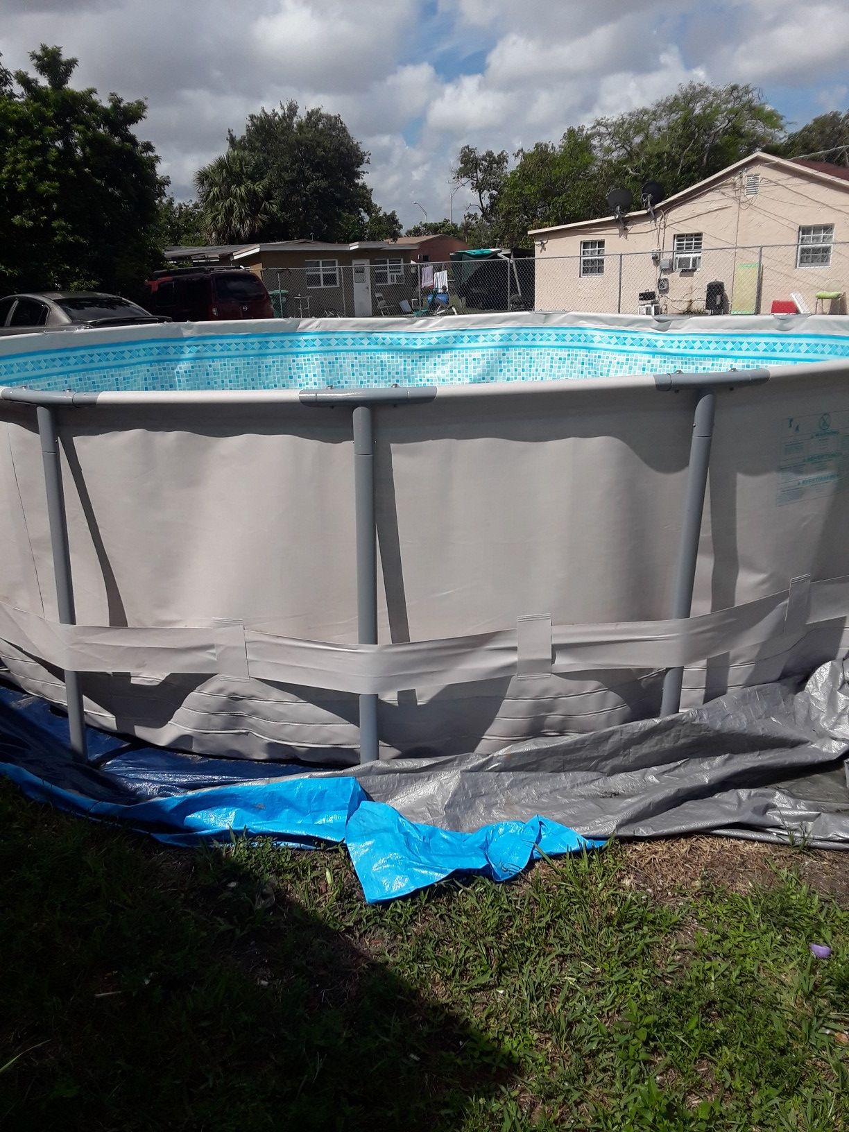 Summer Waves Elite 16' x 48" Premium Frame Above Ground Swimming Pool with Filter Pump System And Deluxe Accessory Set