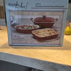 3 Piece Porcelain enamel bakeware