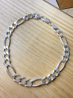 Sterling silver bracelet size 9” 13.2g 7.1mm