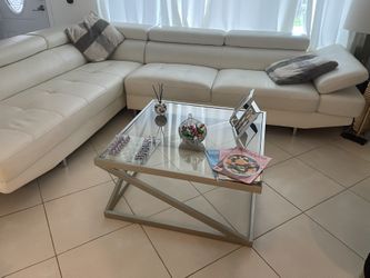 Great Shape Glass And Stainless Steel 3 Tables