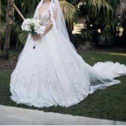 ✨ Handmade Luxury Wedding Dress – High-Quality Fabrics – Miami ✨