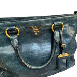 100% AUTHENTIC PRADA BAG. Prada large leather crossbody handbag/ prada bag, prada big size bag, prada handbag, prada bag, blue designer bag