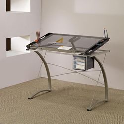 Courson Glass Drafting Table