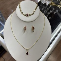 Gold Plated 14k Set