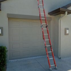 14 Foot Folding Werner Fiberglass Ladder