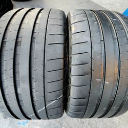 2 USED TIRES MICHELIN PILOT SUPER SPORT 245/35/19