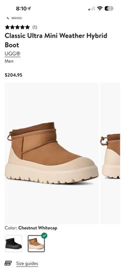 UGG Men's Classic Ultra Mini Weather Hybrid size 8