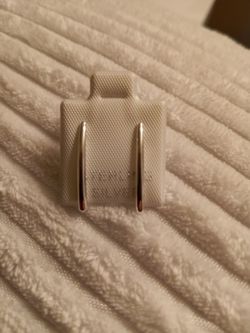Sterling Silver Round Bar Stud Earrings