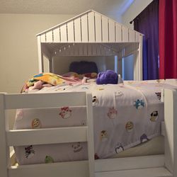 Brand New White House Bunk Bed Full And Twin  Plus Slide 
