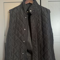 Banana Republic Quilted Black Vest Size m