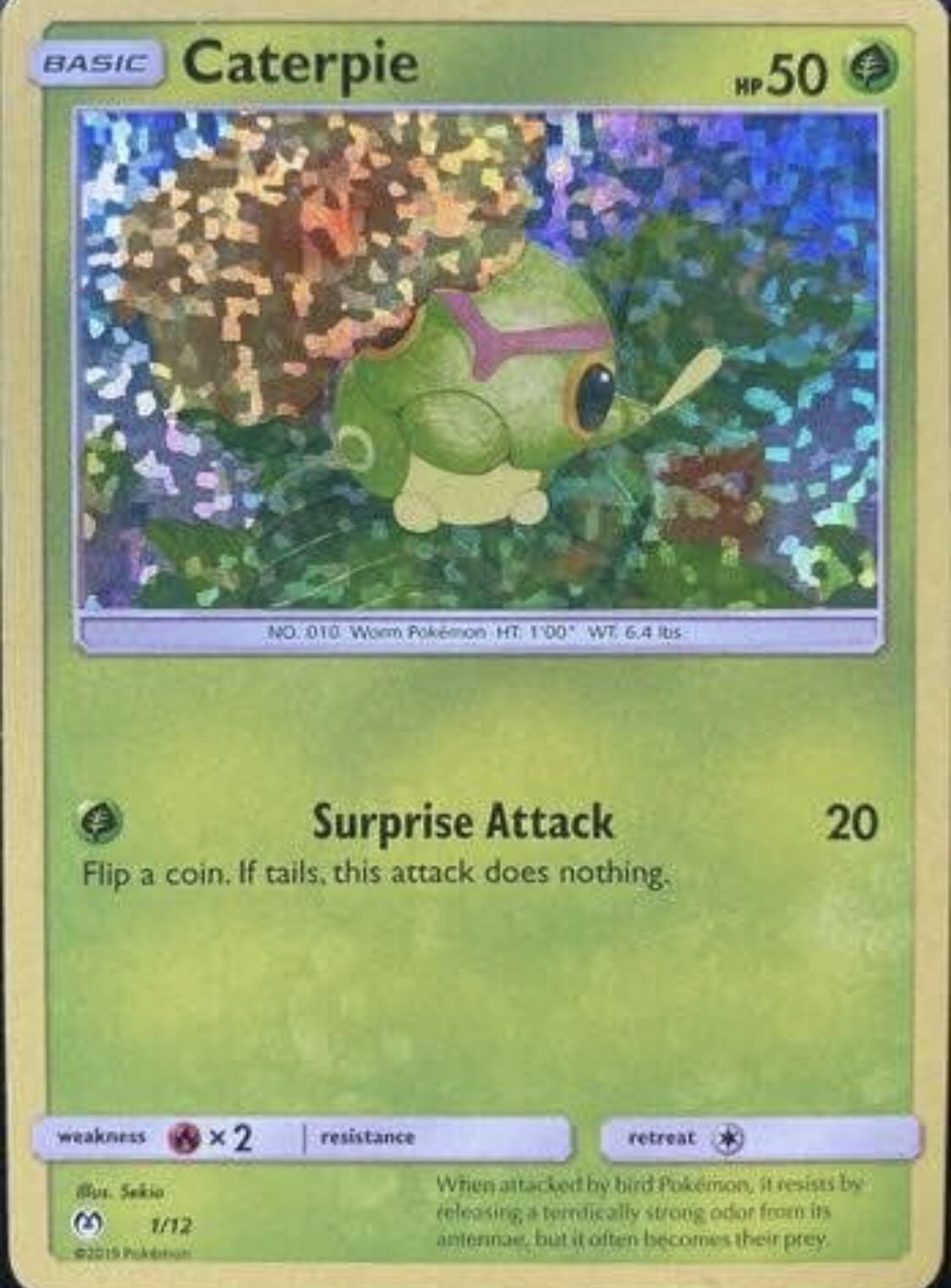 Caterpie Pokémon Card
