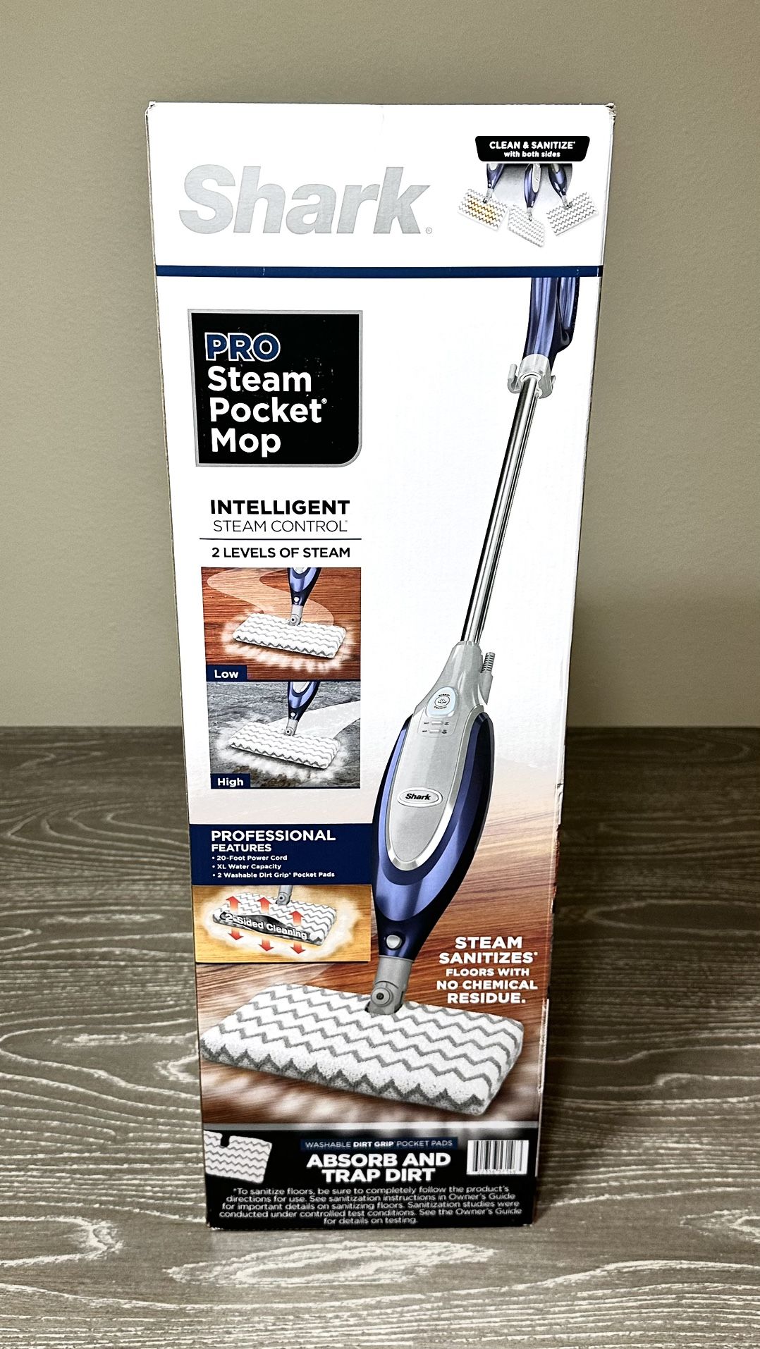 Shark® Professional Steam Pocket® mop for hard floors, BRAND NEW IN BOX